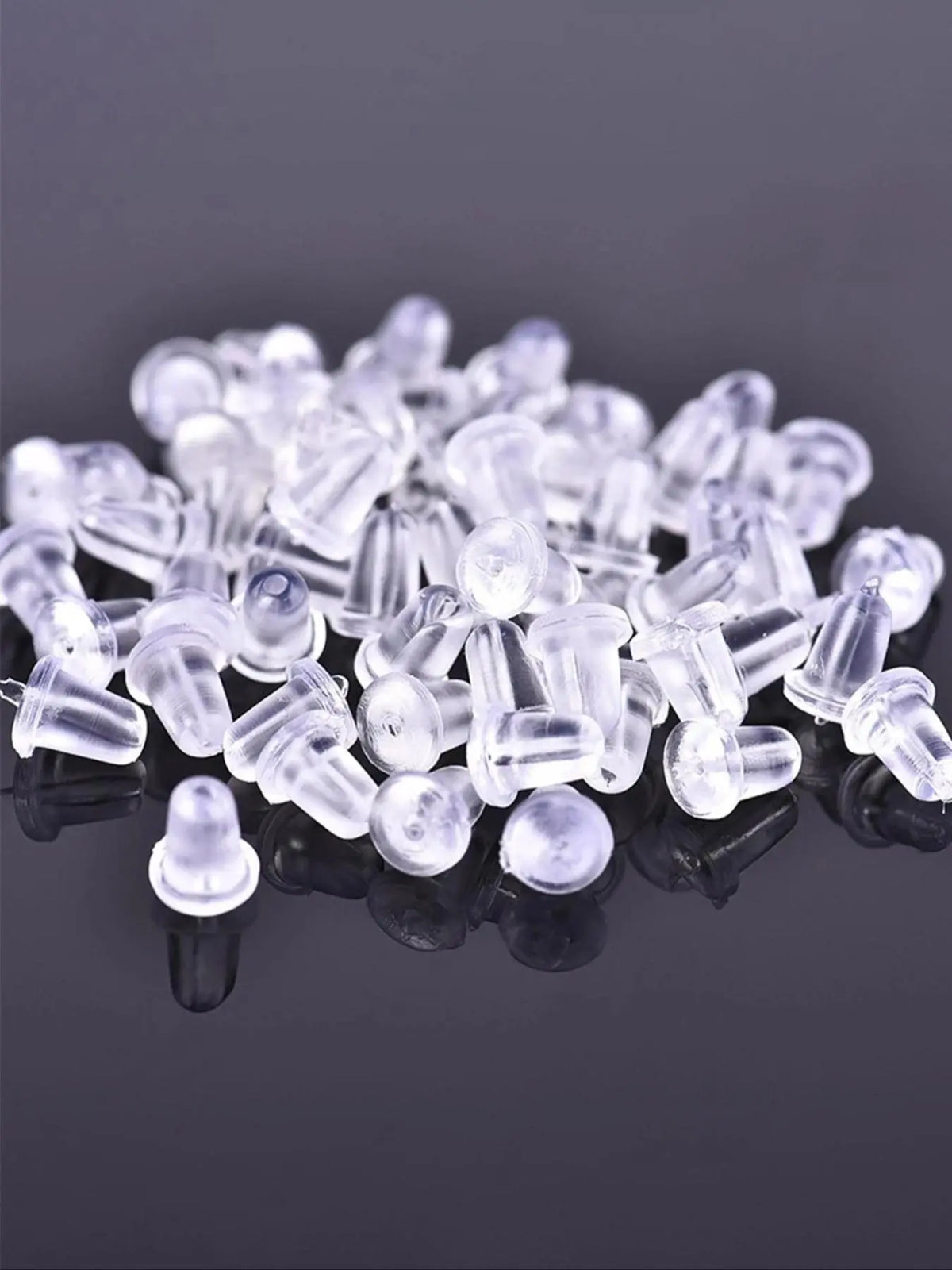 Clear Silicone Earring Backs, Transparent Earring Back Stoppers, DIY Earring Accessories for Women & Girls, Fashion Accessories for Daily Wear, Diy Beading Accessories, Jewelry Making Supplies
