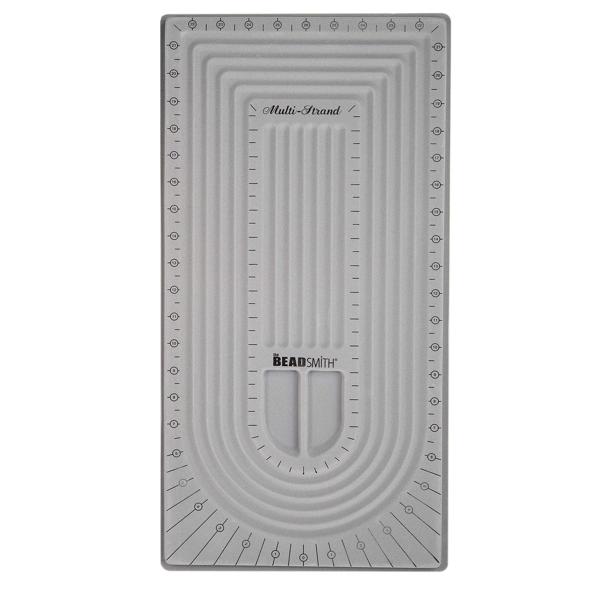 The Beadsmith Bead Board with Cover, Grey Flocked