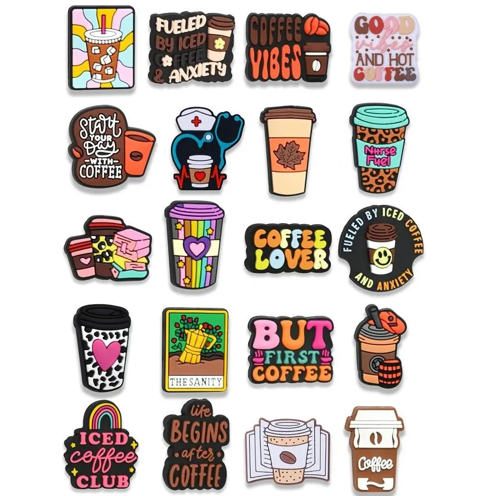 20pcs Coffee Cup Silicone Bead, Silicone Focal Beads for Pens & Jewelry, Beads for Crafts, Beads for Jewelry Making, Ideal for Crafting Necklaces, Bracelets, DIY Projects, Beads Charms, Diy With Charms, DIY Beading