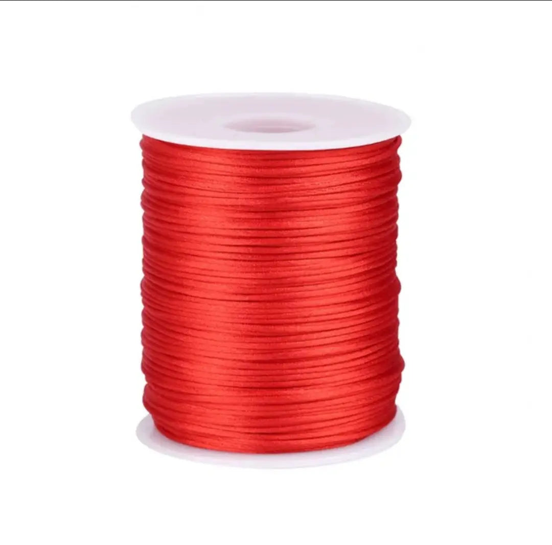 1mm Nylon Satin Braiding Cord - 100 Yards, Durable & Flexible, Ideal for DIY Crafts, Beaded Jewelry, Macrame Bracelets, Chinese Knotting, Easy to Use & Store