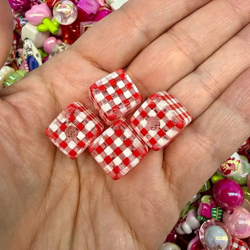 DIY Bead Mix - Strawberry Themed Assorted Beads for Crafting and Jewelry Making