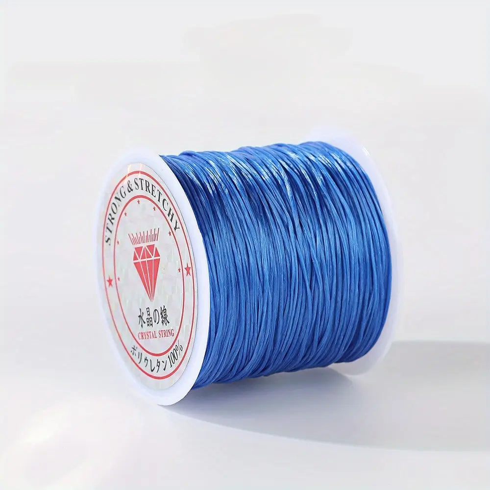 1 Roll Of 0.8mm Elastic Thread (about 2362.2 inch) Suitable For DIY Jewelry Bracelet Necklace Making -Beading Cords & Threads